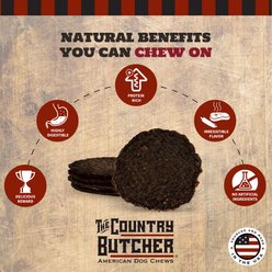 The Country Butcher Gluten-Free Woof Burger Beef Blend Soft & Chewy Dog Treats, 4.5-oz bag, 5 count slide 2 of 5