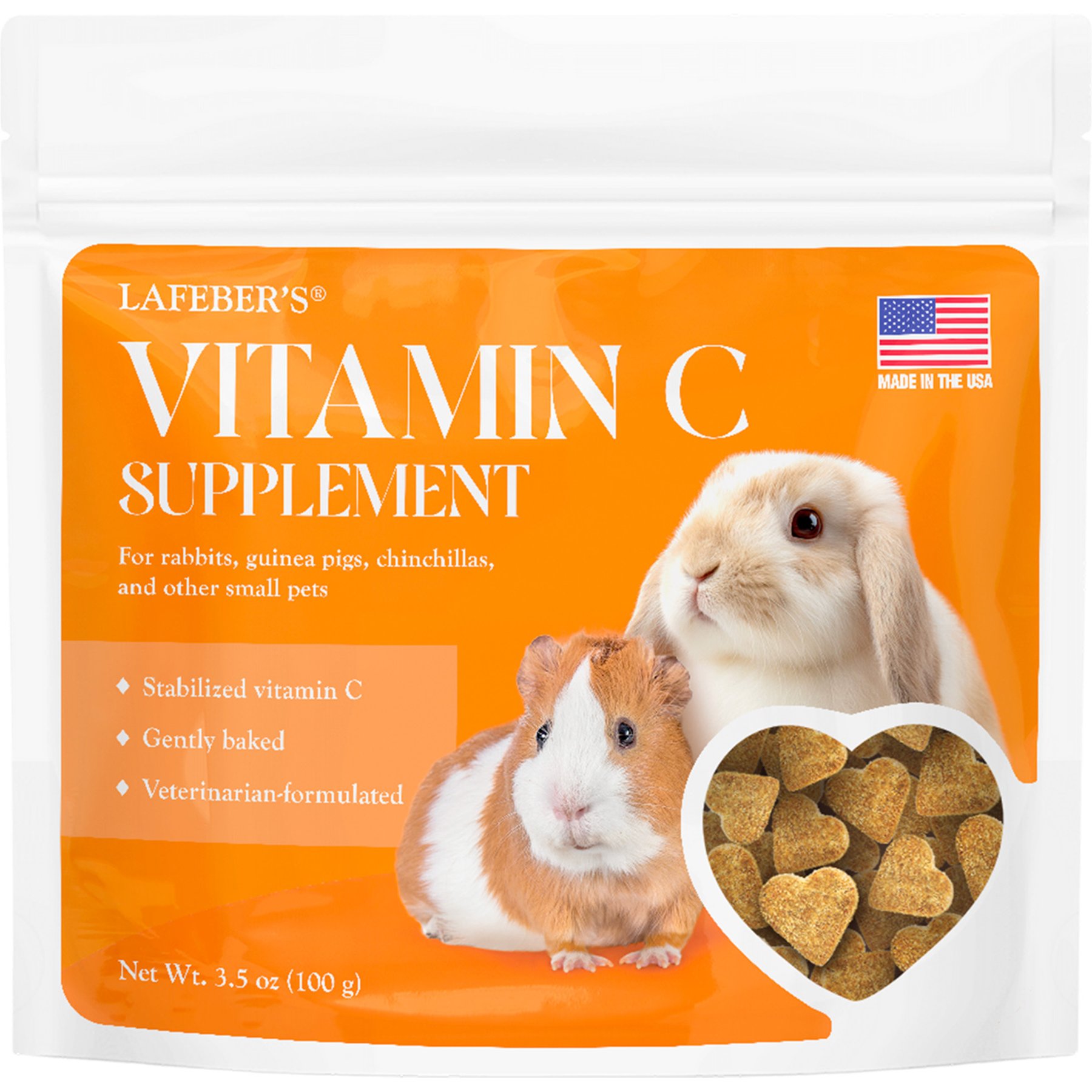 Lafeber Vitamin C Pellet Supplement for Guinea Pigs & Rabbits, 3.5-oz bag
