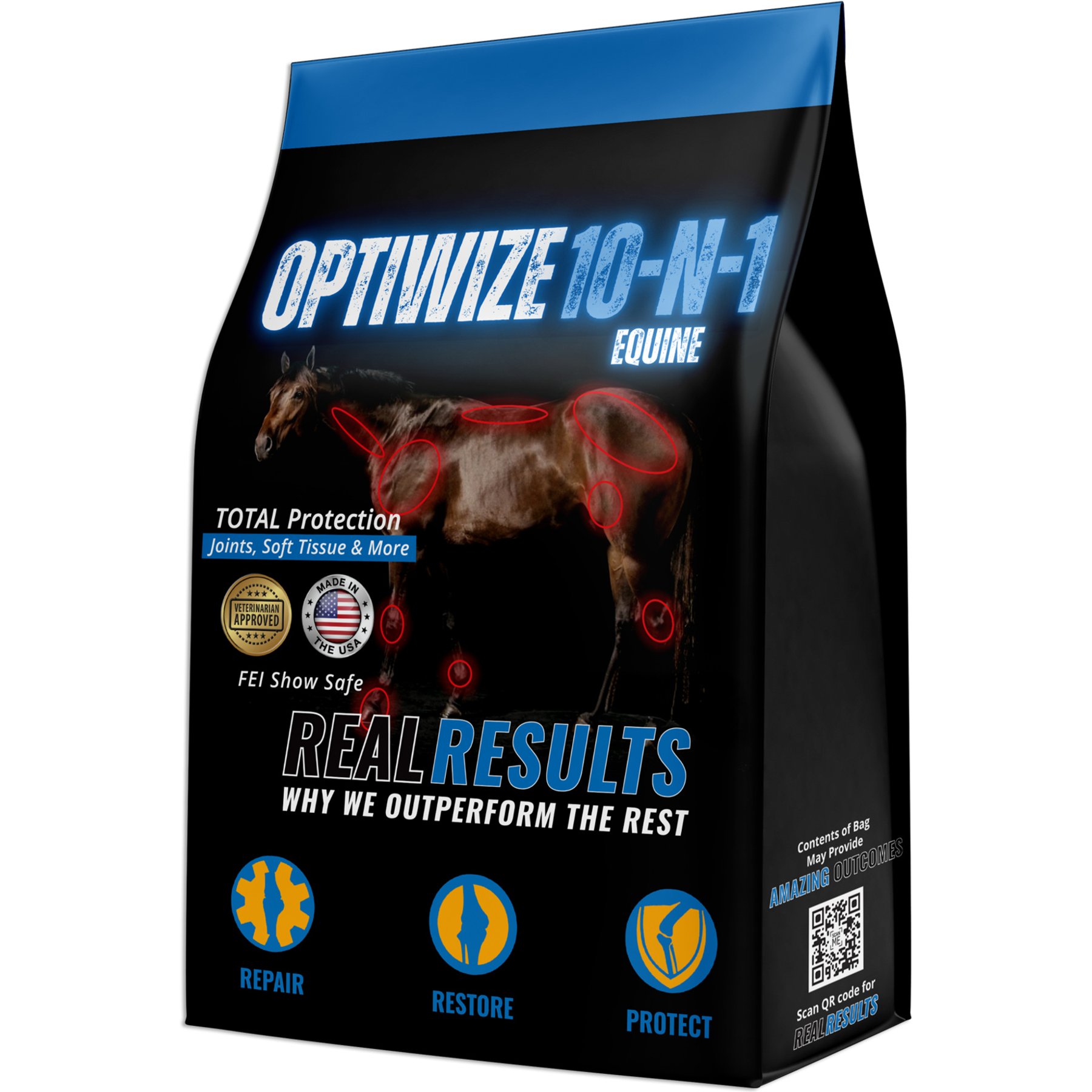 OptiWize 10-N-1 Equine Powdered Joint Supplement, 8-lb bag
