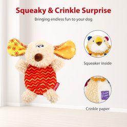 Gigwi Replacement Squeaky Plush Dog Toy, Orange slide 2 of 7