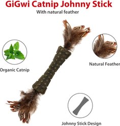 Gigwi Feathered Stick Catnip Chew Cat Toy, Multicolor slide 2 of 7