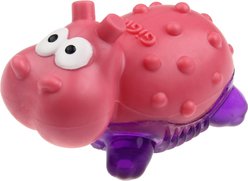 Gigwi TPR Hippo Squeaky Chew Dog Toy, Pink