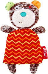 Gigwi Bear Catnip & Silvervine Replacement Mice Cat Toy, Orange