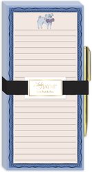 Pug Magnetic List Pad with Pen