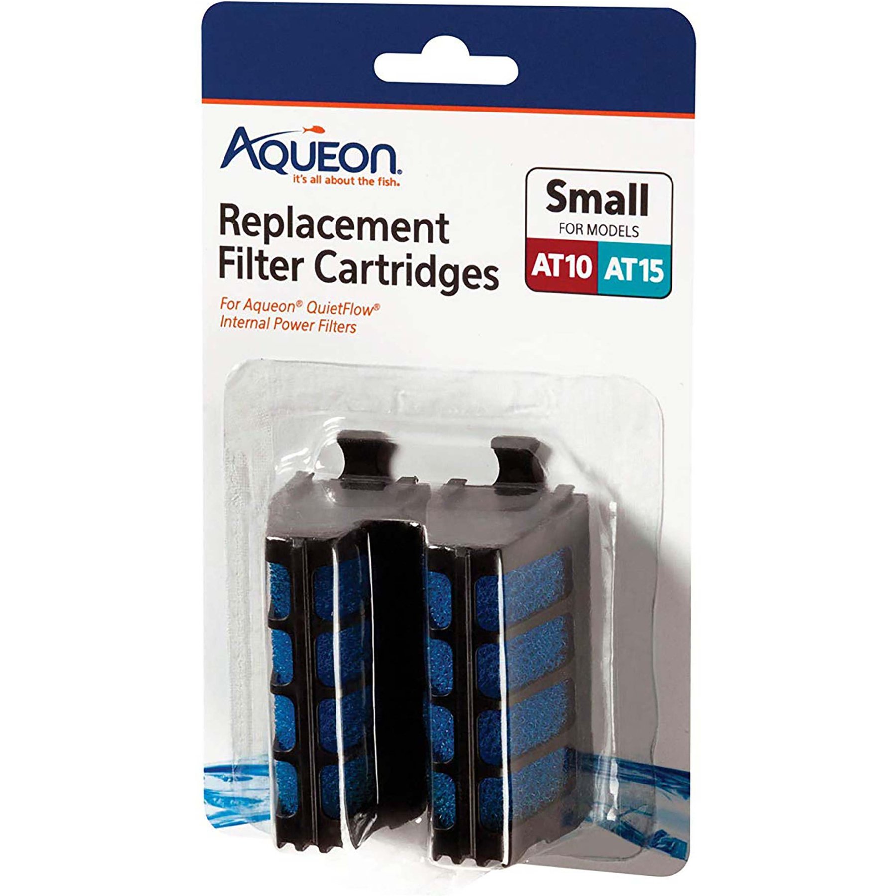 Aqueon Aquarium Replacement Internal Filter Cartridge, Small, 2 count