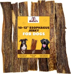 Woofleys 10 to 12-in Esophagus Jerky Dog Treats, 20 count