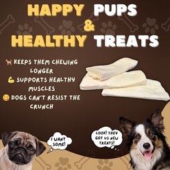 Woofleys 6-in Beef Cheek Strips Dog Natural Chew Treats, 40 count slide 2 of 7