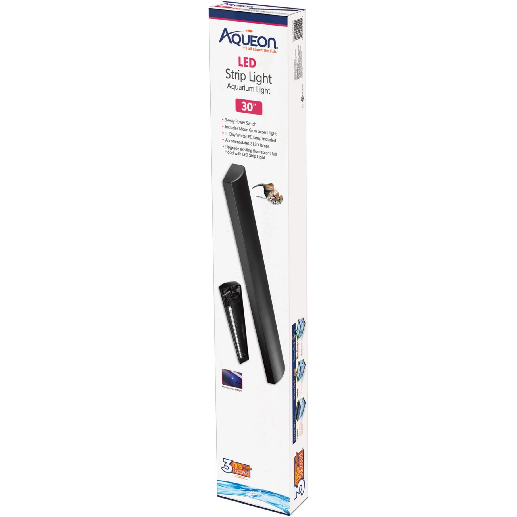 Aqueon LED Strip Aquarium Light Fixture, 30-in