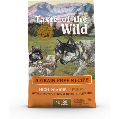 Taste of the Wild Taste of the Wild High Prairie Puppy Formula Grain-Free Premium Dry Dog Food, 14-lb bag
