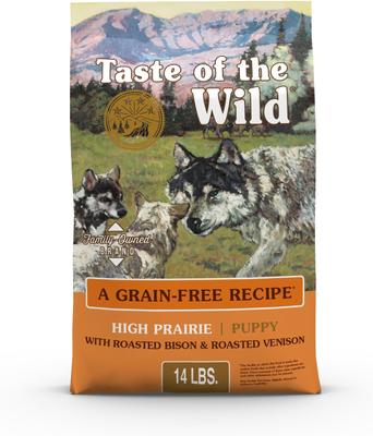 Taste of the Wild High Prairie Puppy Formula Grain-Free Dry Dog Food, 14-lb bag