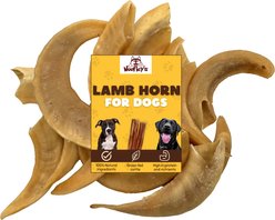Woofleys Lamb Horn Antler Dog Treats, 2 count