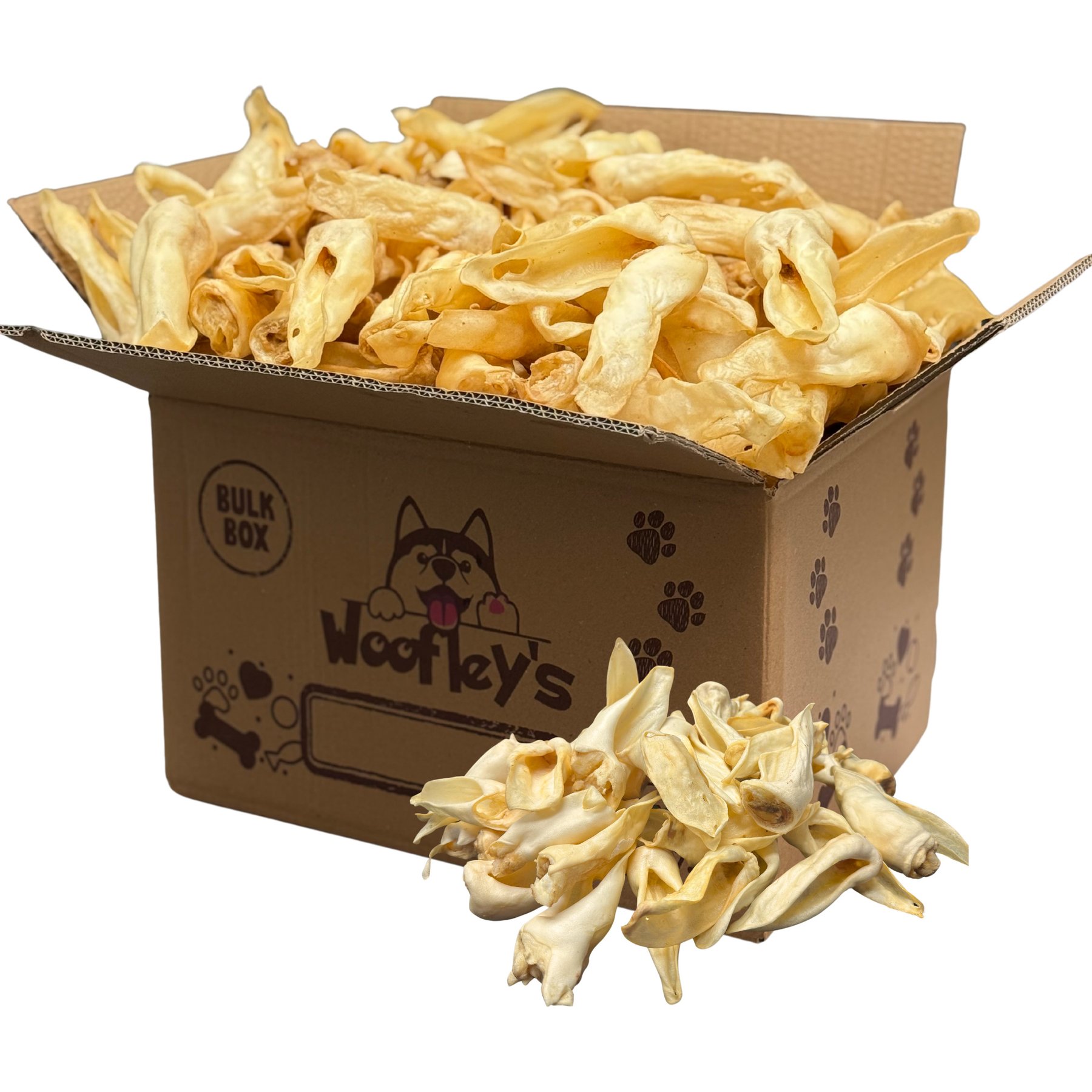Woofleys Lamb Ear Dog Natural Chew Treats, 100 count
