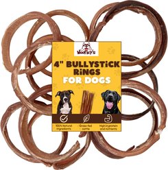 Woofleys 4-in Bully Stick Ring Dog Treats, 6 count