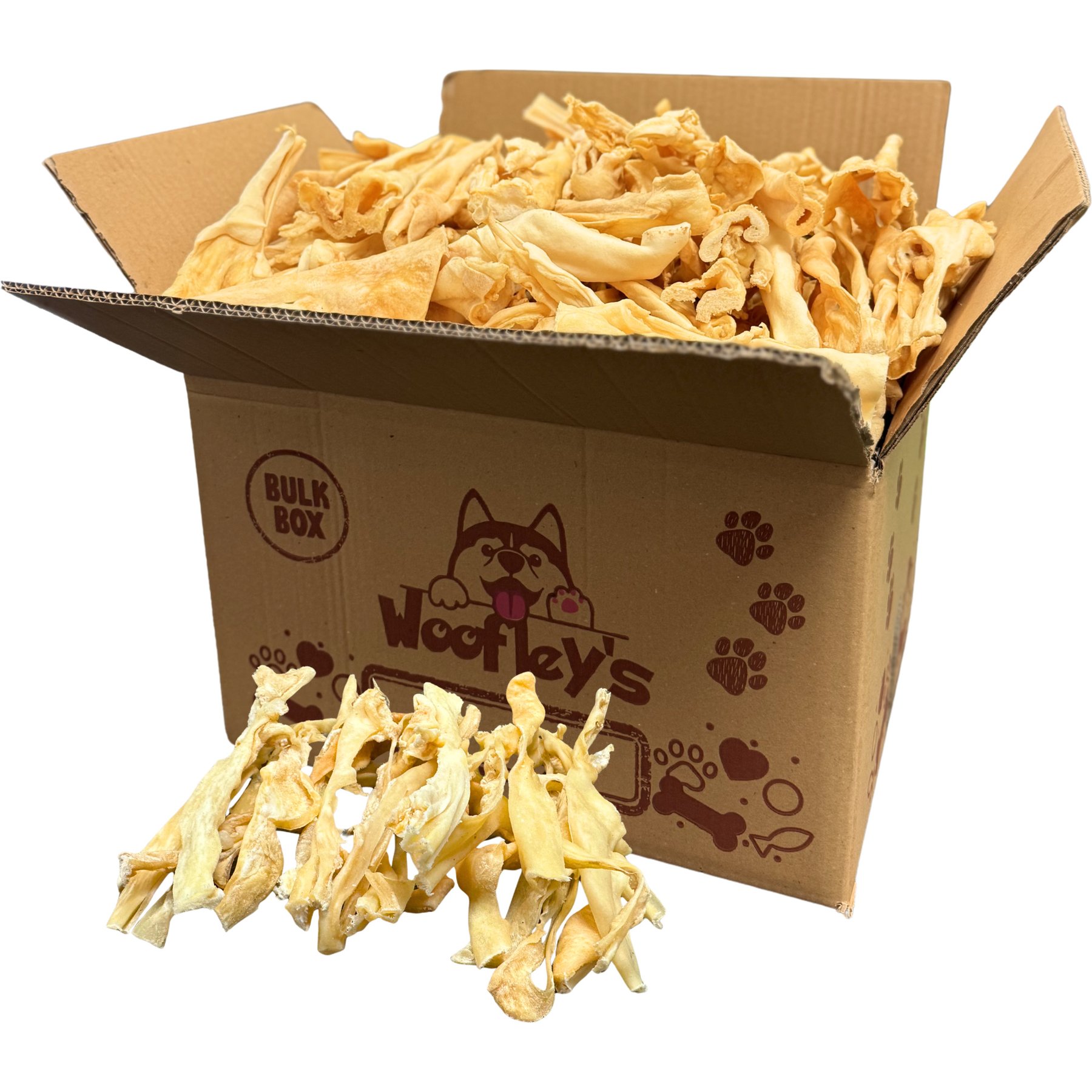 Woofleys 6-in Lamb Cheek Strips Dog Natural Chew Treats, 5-lb
