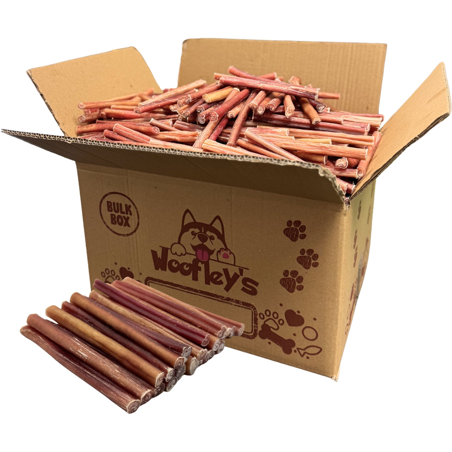 Woofleys 6-in Small Bully Sticks Dog Treats, 100 count