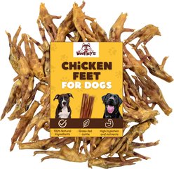 Woofleys Chicken Feet Dog Natural Chew Treats, 30 count