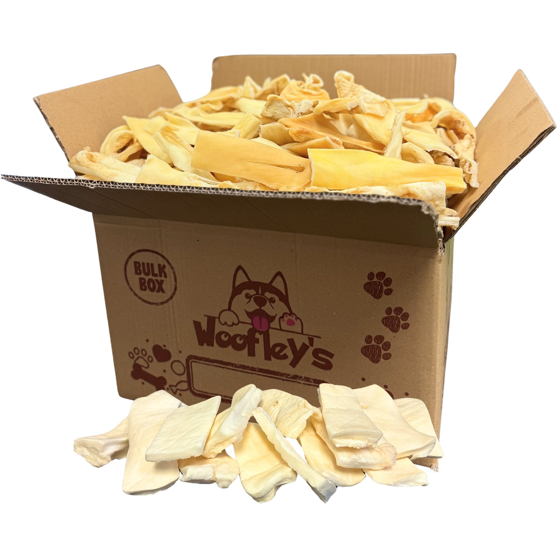 Woofleys 6-in Beef Cheek Strips Dog Natural Chew Treats, 100 count