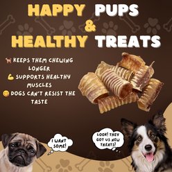 Woofleys 3 to 4-in Beef Trachea Dog Natural Chew Treats, 40 count slide 2 of 7