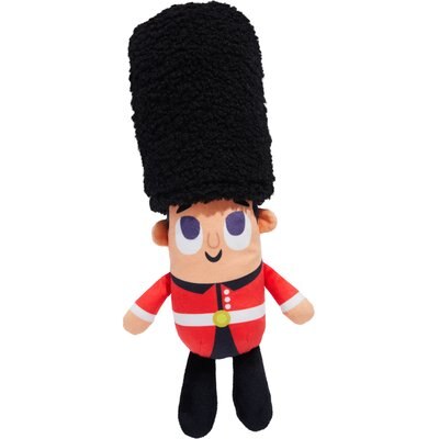 BARK BARK Scottie Yard Guard Squeaky Plush Dog Toy, Red