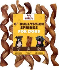 Woofleys 6 to 7-in Bully Sticks Spring Dog Treats, 6 count