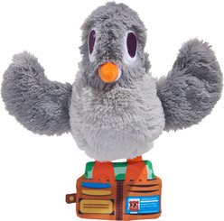 BARK Pidge Pocket Squeaky Plush Dog Toy, Gray
