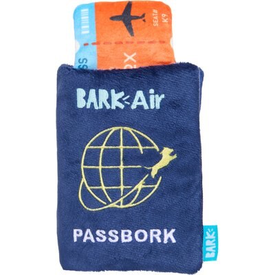 BARK BARK Air Passbork Squeaky Plush Dog Toy, Blue