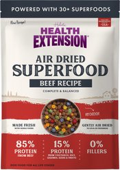 Health Extension Beef Recipe Non-GMO Air-Dried Dog Food, 32-oz bag