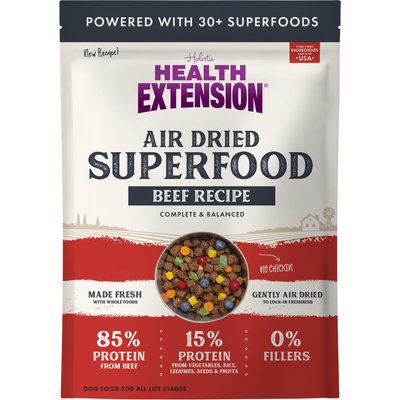 Health Extension Health Extension Beef Recipe Non-GMO Air-Dried Dog Food, 12-oz bag