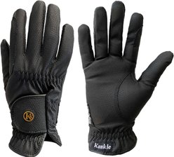 KUNKLE Equestrian Gloves Kids Winter Glove, Black, 3