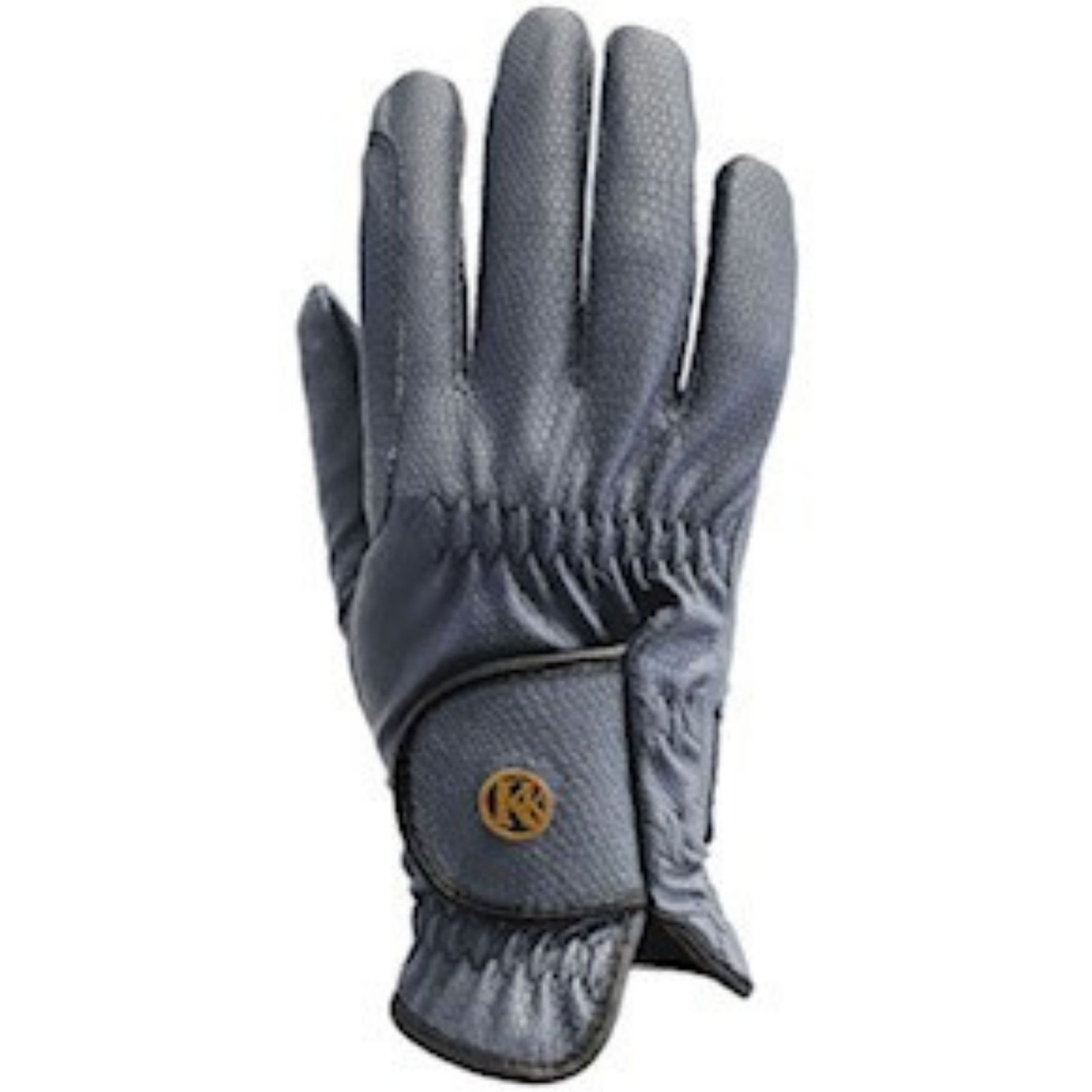 KUNKLE Equestrian Gloves Premium Show Glove, Grey, 8