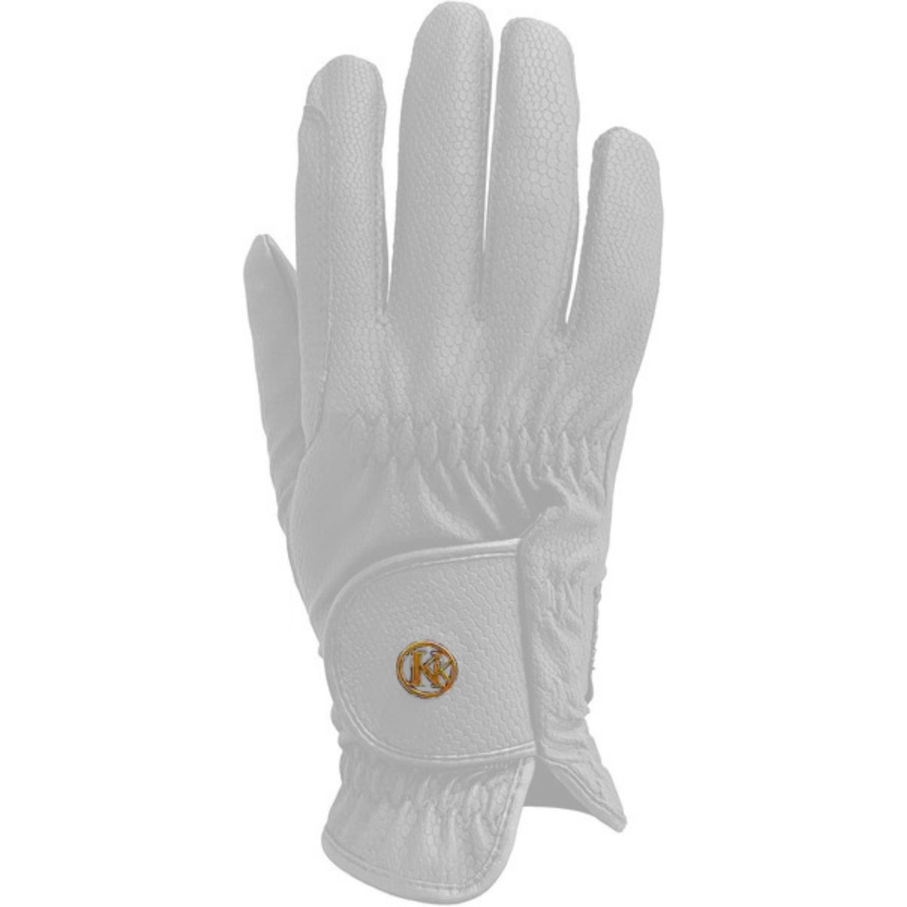 KUNKLE Equestrian Gloves Premium Show Glove, White, 8.5