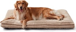 MIXJOY Non-Slip Bottom Thickened Design Soft Teddy Plush Fabric Machine Washable Pillow Dog Bed, Brown, X-Large