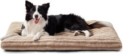 MIXJOY Non-Slip Bottom Thickened Design Soft Teddy Plush Fabric Machine Washable Pillow Dog Bed, Brown, Large