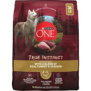 Purina ONE True Instinct High-Protein with Real Turkey & Venison Dry Dog Food, 36-lb bag