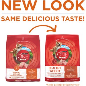 Purina ONE Plus Healthy Weight Formula Dry Dog Food, 40-lb bag