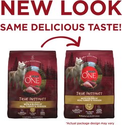 Purina ONE True Instinct High-Protein with Real Turkey & Venison Dry Dog Food, 36-lb bag slide 2 of 8