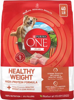 Purina ONE Plus Healthy Weight Formula Dry Dog Food, 40-lb bag