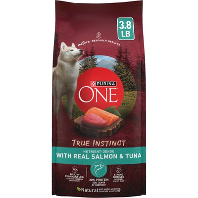 Purina ONE Purina ONE Natural True Instinct High Protein Real Salmon & Tuna Dry Dog Food, 3.8-lb bag