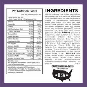 Purina ONE SmartBlend Vibrant Maturity 7+ Chicken Formula Adult Premium Dry Dog Food, 31.1-lb bag