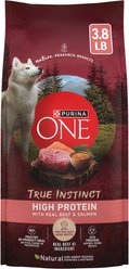 Purina ONE Natural High Protein True Instinct with Real Beef & Salmon Dry Dog Food, 3.8-lb bag