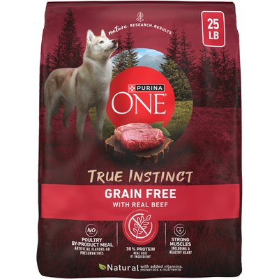 Purina ONE Purina ONE Natural True Instinct Grain-Free with Real Beef Dry Dog Food, 25-lb bag