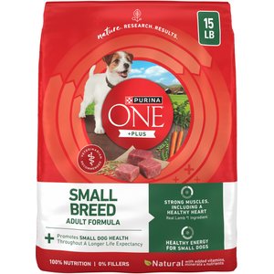 Purina ONE +Plus Adult Small Breed Lamb & Rice Formula Dry Dog Food, 15-lb bag