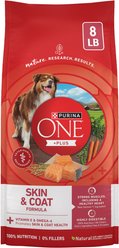 Purina ONE +Plus Natural Sensitive Stomach Skin & Coat Formula Dry Dog Food, 8-lb bag