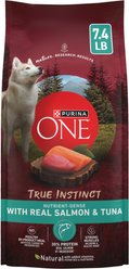 Purina ONE Natural True Instinct High Protein Real Salmon & Tuna Dry Dog Food, 7.4-lb bag