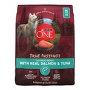 Purina ONE Natural True Instinct High Protein Real Salmon & Tuna Dry Dog Food, 15-lb bag