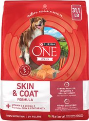 Purina ONE +Plus Natural Sensitive Stomach Skin & Coat Formula Dry Dog Food, 31.1-lb bag