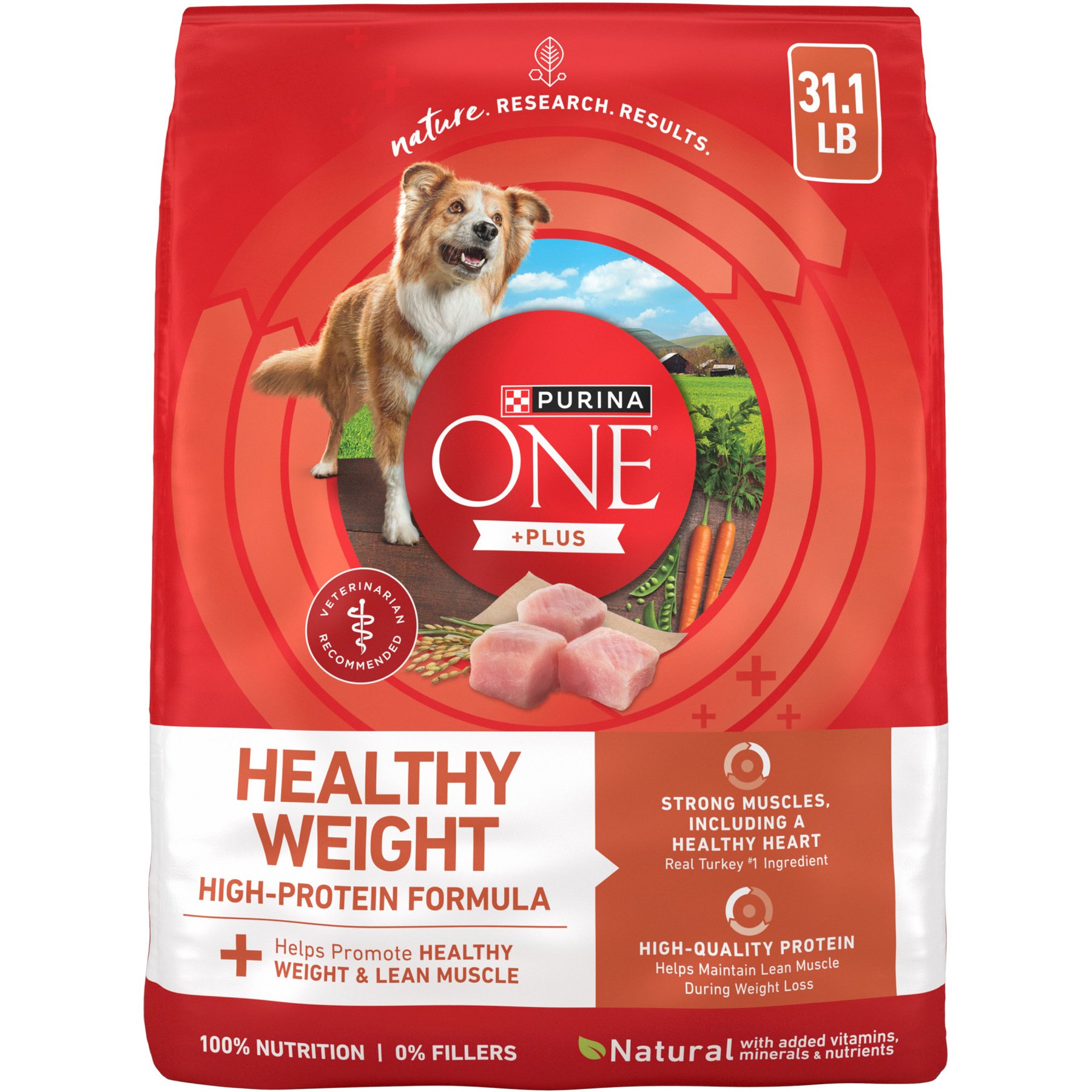 Purina ONE SmartBlend Healthy Weight Premium Dry Dog Food, 31.1-lb bag