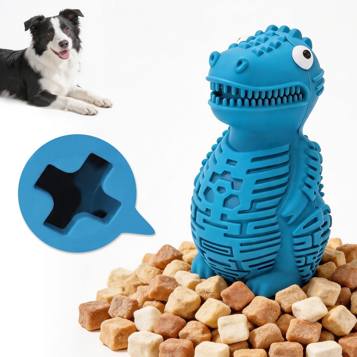 GERHUI Leaky Crocodile Chew Dog Toy, Blue - Chewy.com