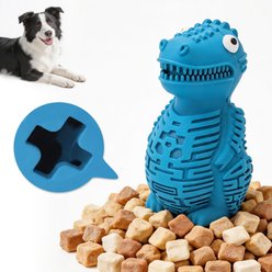 gerhui Leaky Crocodile Chew Dog Toy, Blue