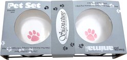 Signature Housewares Arrow 6-in Elevated Ceramic Dog Bowl, Small, Pnk slide 2 of 6